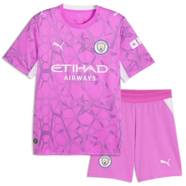 Maillot Gardien Manchester City Enfant Extérieur 2026-27 Rose