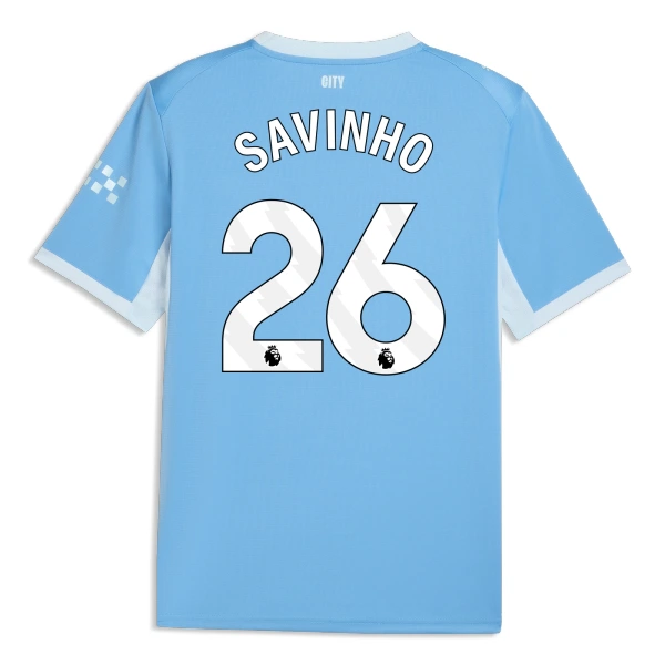 Maillot Manchester City Savinho 26 Homme Domicile 2026-27