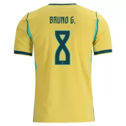 Maillot Brésil Bruno Guimaraes 8 Homme Domicile Coupe du Monde 2026