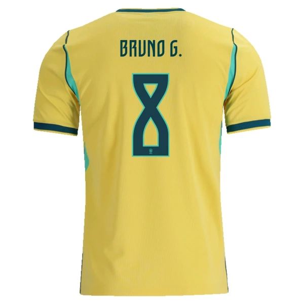 Maillot Brésil Bruno Guimaraes 8 Homme Domicile Coupe du Monde 2026