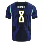 Maillot Brésil Bruno Guimaraes 8 Homme Extérieur Coupe du Monde 2026
