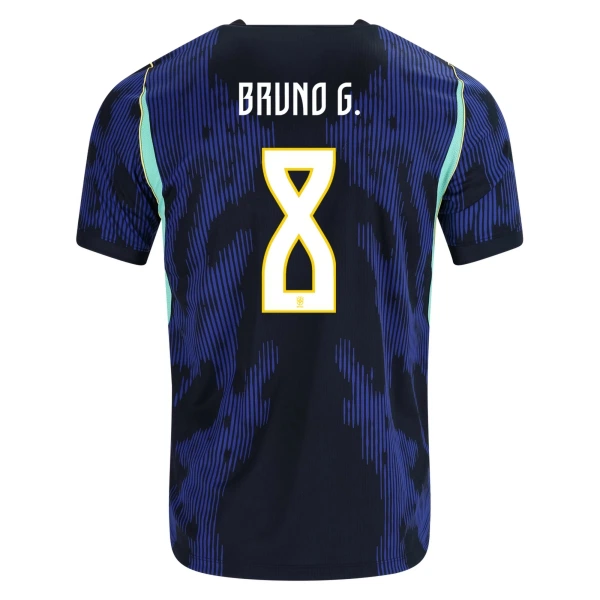 Maillot Brésil Bruno Guimaraes 8 Homme Extérieur Coupe du Monde 2026