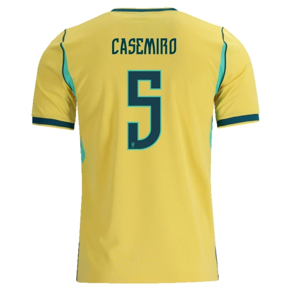 Maillot Brésil Casemiro 5 Homme Domicile Coupe du Monde 2026