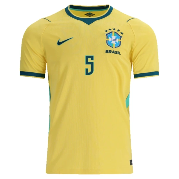 Maillot Brésil Casemiro 5 Homme Domicile Coupe du Monde 2026