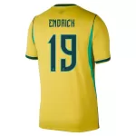 Maillot Brésil Endrick 19 Homme Domicile Coupe du Monde 2026