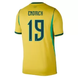 Maillot Brésil Endrick 19 Homme Domicile Coupe du Monde 2026