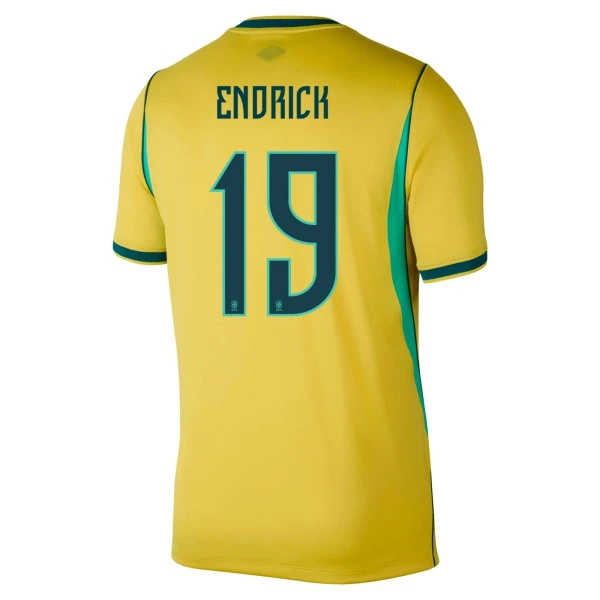 Maillot Brésil Endrick 19 Homme Domicile Coupe du Monde 2026