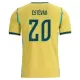 Maillot Brésil Estevao 20 Homme Domicile Coupe du Monde 2026