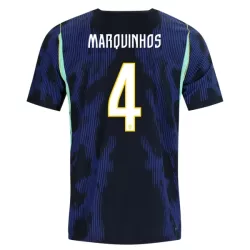 Maillot Brésil Marquinhos 4 Homme Extérieur Coupe du Monde 2026
