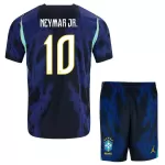 Maillot Brésil Neymar JR 10 Enfant Extérieur Coupe du Monde 2026
