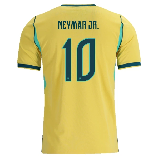Maillot Brésil Neymar JR 10 Homme Domicile Coupe du Monde 2026
