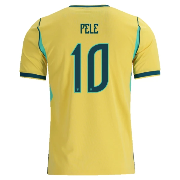 Maillot Brésil Pele 10 Homme Domicile Coupe du Monde 2026