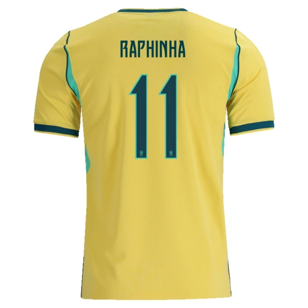 Maillot Brésil Raphinha 11 Homme Domicile Coupe du Monde 2026