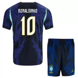 Maillot Brésil Ronaldinho 10 Enfant Extérieur Coupe du Monde 2026