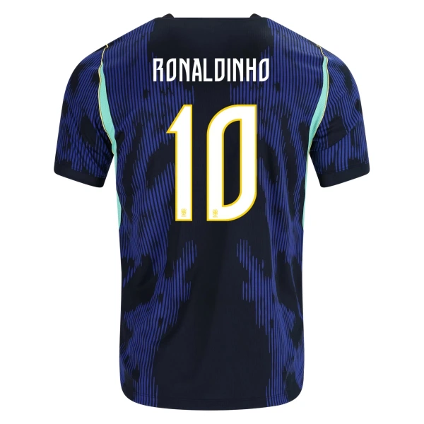Maillot Brésil Ronaldinho 10 Enfant Extérieur Coupe du Monde 2026