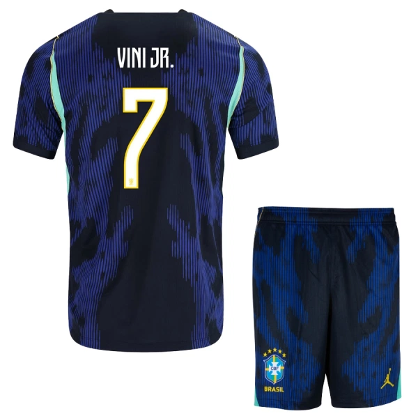 Maillot Brésil Vini JR. 7 Enfant Extérieur Coupe du Monde 2026