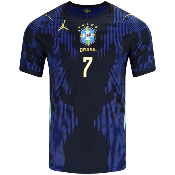 Maillot Brésil Vini JR. 7 Enfant Extérieur Coupe du Monde 2026