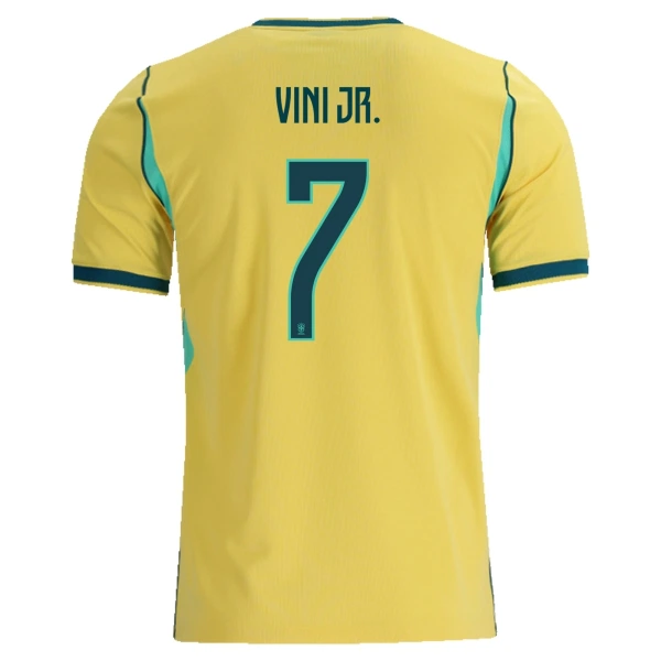 Maillot Brésil Vini JR. 7 Homme Domicile Coupe du Monde 2026