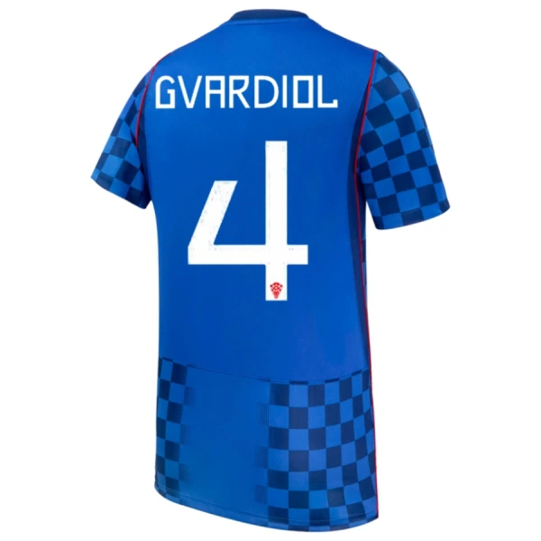 Maillot Croatie Gvardiol 4 Enfant Extérieur Coupe du Monde 2026