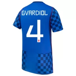 Maillot Croatie Gvardiol 4 Homme Extérieur Coupe du Monde 2026