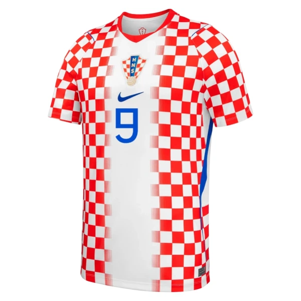 Maillot Croatie Kramaric 9 Homme Domicile Coupe du Monde 2026
