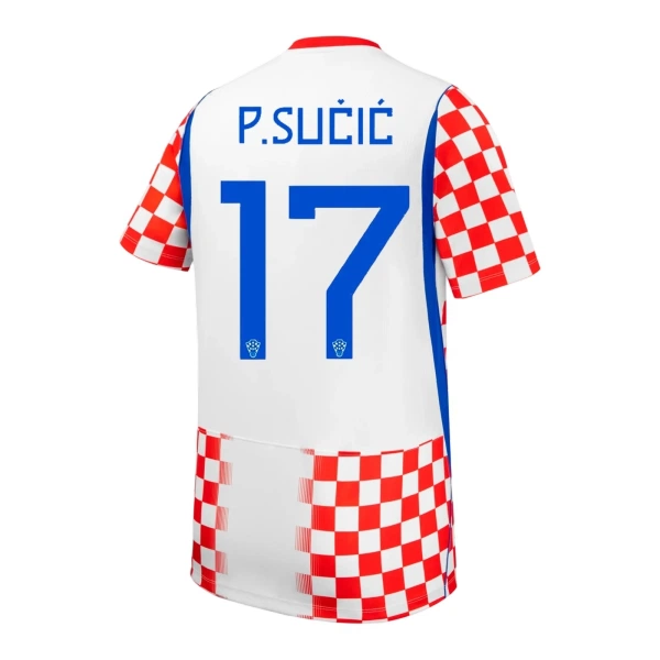 Maillot Croatie P. Sucic 17 Homme Domicile Coupe du Monde 2026