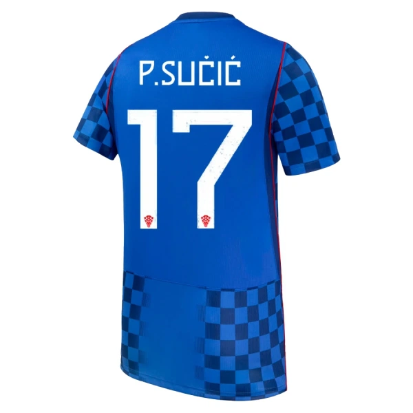 Maillot Croatie P. Sucic 17 Homme Extérieur Coupe du Monde 2026