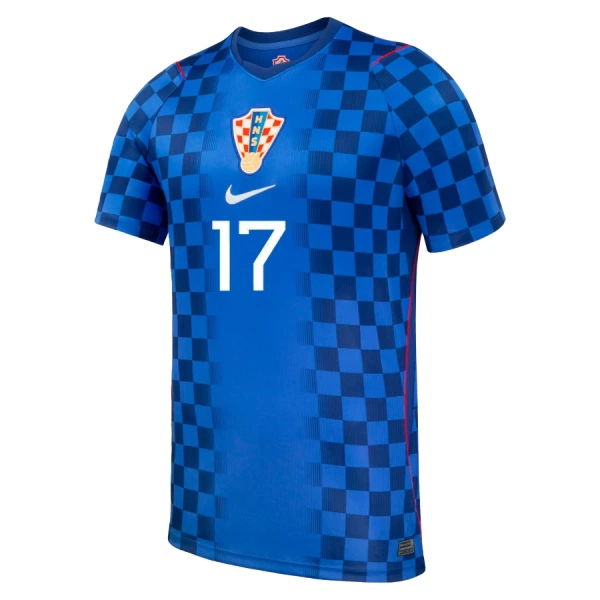 Maillot Croatie P. Sucic 17 Homme Extérieur Coupe du Monde 2026