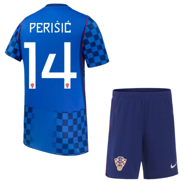 Maillot Croatie Perišić 14 Enfant Extérieur Coupe du Monde 2026