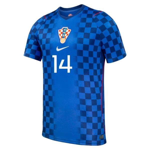Maillot Croatie Perišić 14 Homme Extérieur Coupe du Monde 2026