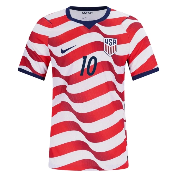 Maillot États-Unis Pulisic 10 Homme Domicile Coupe du Monde 2026