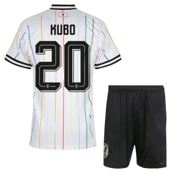 Maillot Japon Kubo 20 Enfant Extérieur Coupe du Monde 2026