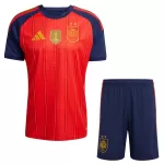 Maillot Espagne 2 Stars Enfant Domicile Coupe du Monde 2026