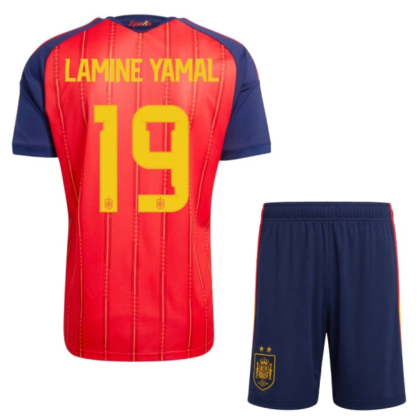 Maillot Espagne 2 Stars Lamine Yamal 19 Enfant Domicile Coupe du Monde 2026 Maillot Espagne 2 Stars Lamine Yamal 19 Enfant Domicile Coupe du Monde 2026