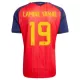 Maillot Espagne 2 Stars Lamine Yamal 19 Enfant Domicile Coupe du Monde 2026