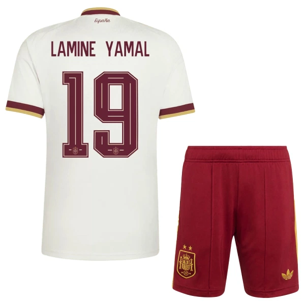 Maillot Espagne 2 Stars Lamine Yamal 19 Enfant Extérieur Coupe du Monde 2026 Maillot Espagne 2 Stars Lamine Yamal 19 Enfant Extérieur Coupe du Monde 2026
