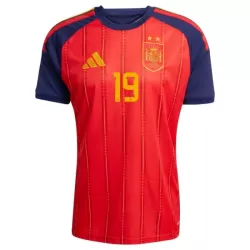 Maillot Espagne 2 Stars Lamine Yamal 19 Homme Domicile Coupe du Monde 2026