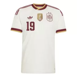 Maillot Espagne 2 Stars Lamine Yamal 19 Homme Extérieur Coupe du Monde 2026