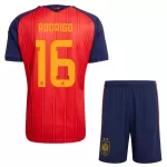 Maillot Espagne 2 Stars Rodrigo 16 Enfant Domicile Coupe du Monde 2026