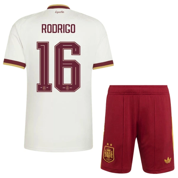 Maillot Espagne 2 Stars Rodrigo 16 Enfant Extérieur Coupe du Monde 2026 Maillot Espagne 2 Stars Rodrigo 16 Enfant Extérieur Coupe du Monde 2026