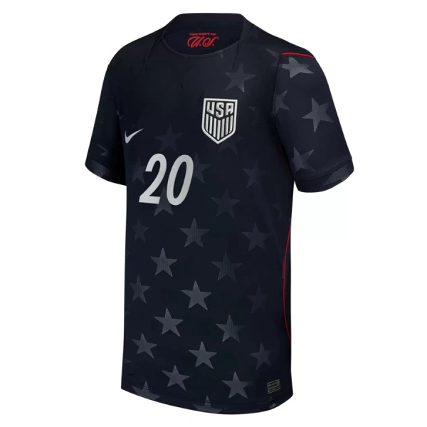 Maillot États-Unis Balogun 20 Homme Extérieur Coupe du Monde 2026