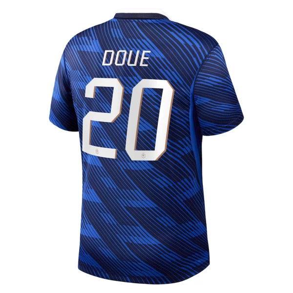 Maillot France Desire Doue 20 Homme Domicile Coupe du Monde 2026