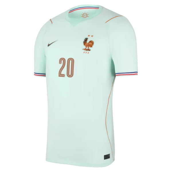 Maillot France Desire Doue 20 Homme Extérieur Coupe du Monde 2026