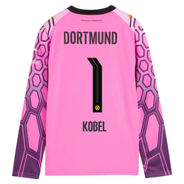 Maillot Gardien Borussia Dortmund Kobel 1 Homme Extérieur 2026-27 Rose Manches Longues Maillot Gardien Borussia Dortmund Kobel 1 Homme Extérieur 2026-27 Rose Manches Longues