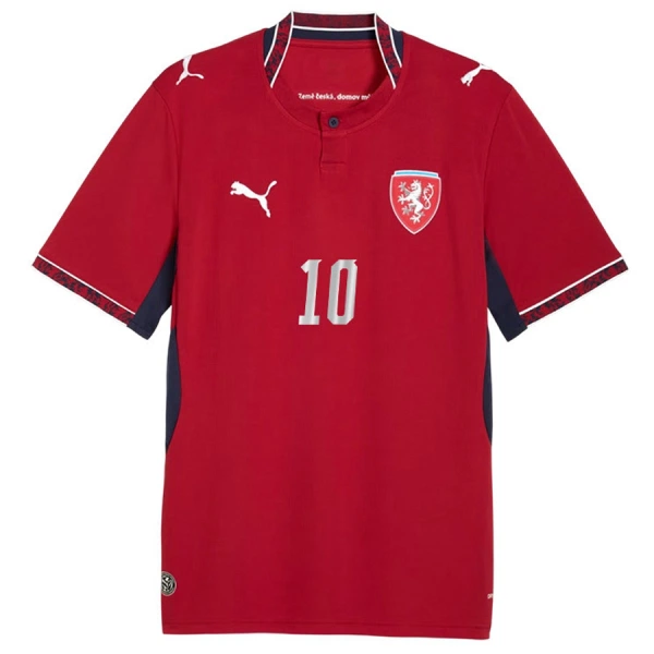 Maillot République Tchèque Schick 10 Homme Domicile Coupe du Monde 2026