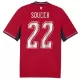 Maillot République Tchèque Soucek 22 Homme Domicile Coupe du Monde 2026 Maillot République Tchèque Soucek 22 Homme Domicile Coupe du Monde 2026