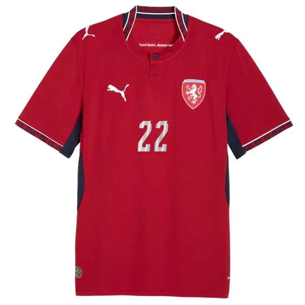 Maillot République Tchèque Soucek 22 Homme Domicile Coupe du Monde 2026