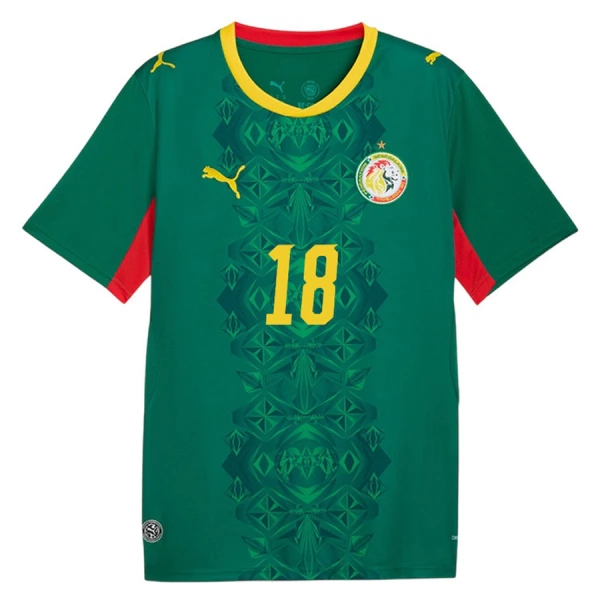 Maillot Sénégal Sarr 18 Homme Extérieur Coupe du Monde 2026