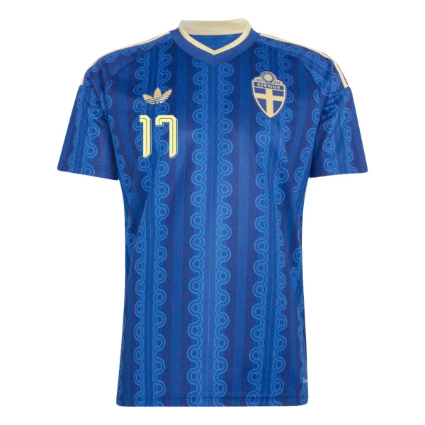 Maillot Suède Gyokeres 17 Homme Extérieur Coupe du Monde 2026