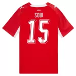 Maillot Suisse Djibril Sow 15 Homme Domicile Coupe du Monde 2026
